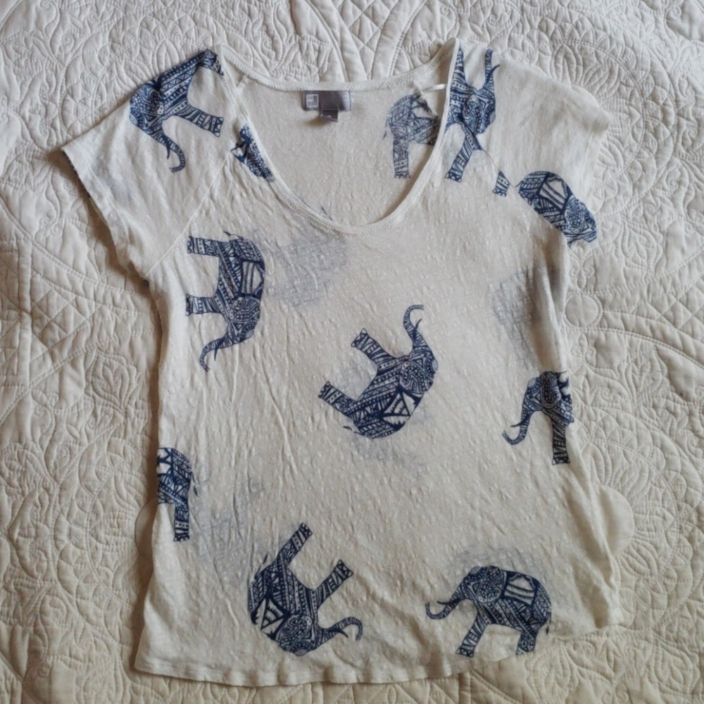 Patterned Elephants T-shirt